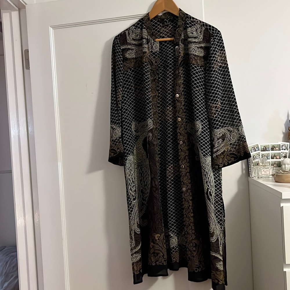 Citron M silk robe